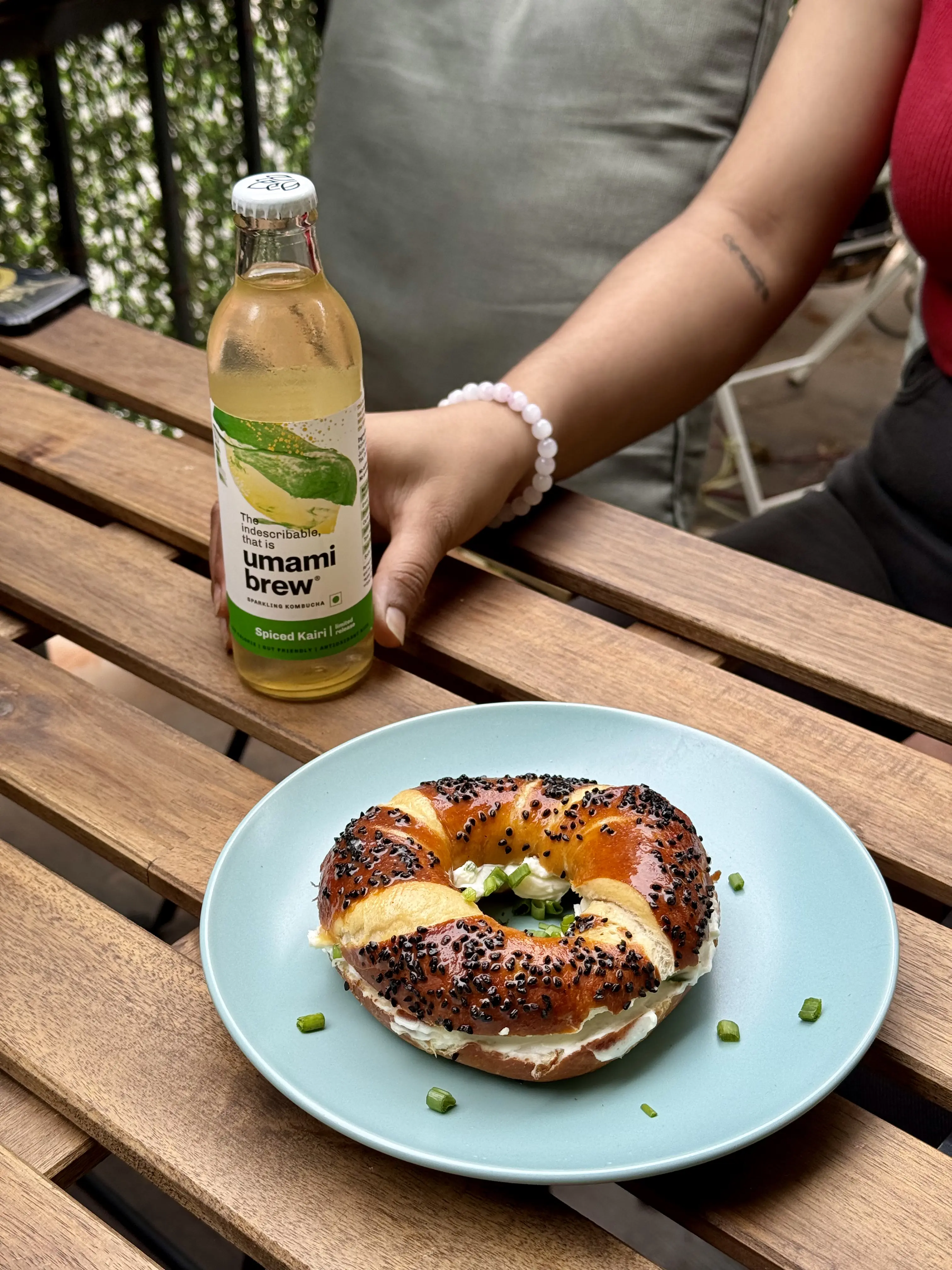 Bakery display case filled with fresh baked goods